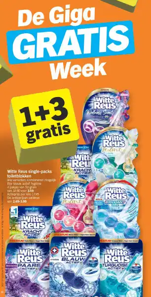 Albert Heijn Witte Reus single-packs toiletblokken aanbieding