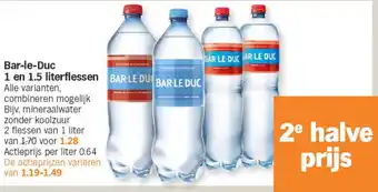 Albert Heijn Bar-le-Duc 1 en 1.5 literflessen aanbieding