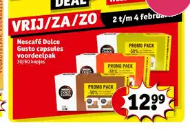 Kruidvat Nescafé Dolce Gusto capsules voordeelpak aanbieding