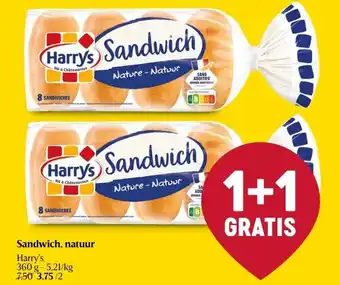Delhaize Sandwich, natuur aanbieding