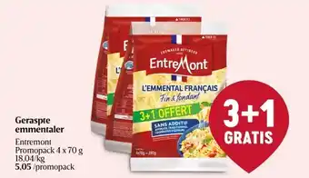 Delhaize Geraspte emmentaler aanbieding