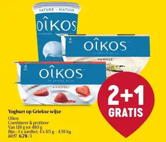 Delhaize Yoghurt op Griekse wijze aanbieding