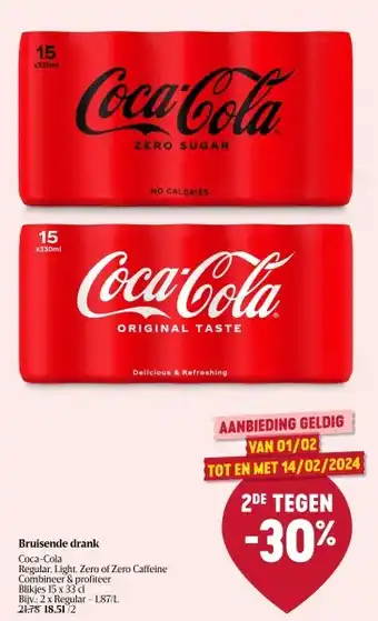 Delhaize Bruisende drank aanbieding