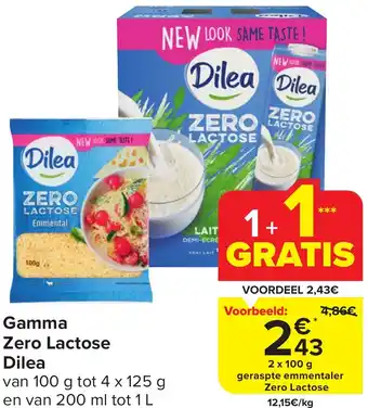 Carrefour Market Gamma zero lactose dilea aanbieding