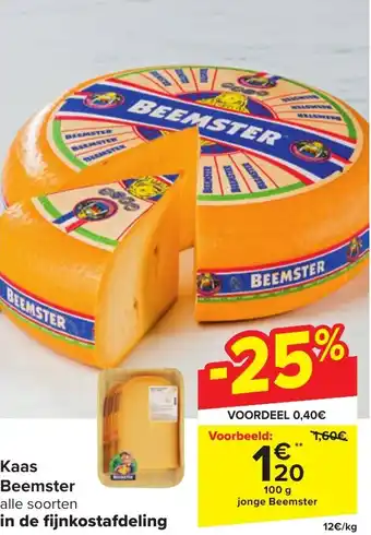 Carrefour Market Kaas beemster 100g aanbieding