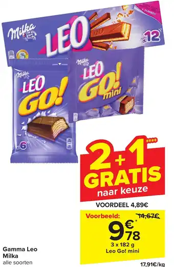Carrefour Market Gamma leo milka aanbieding