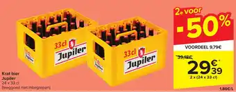 Carrefour Market Krat bier jupiler 24 x 33 cl aanbieding