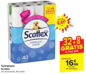 Carrefour Market Toiletpapier Scottex aanbieding