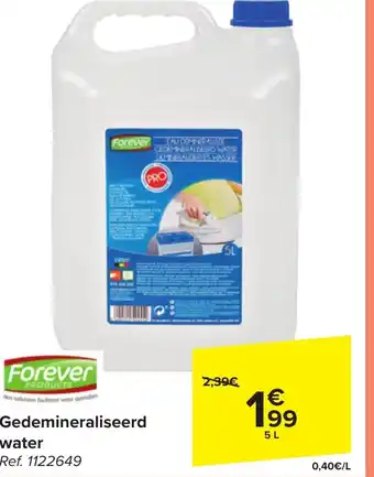 Gedemineraliseerd water 5L