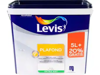 Hubo Levis plafondverf extra mat 6l wit aanbieding
