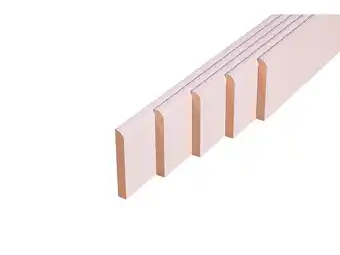 Plint 70x9 mm 200cm wit 5 stuks