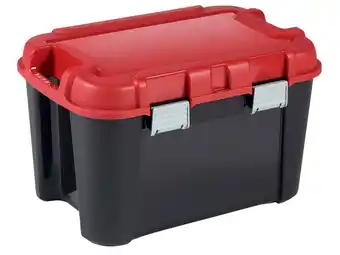 Hubo Keter Totem opbergkoffer 60l zwart-rood aanbieding