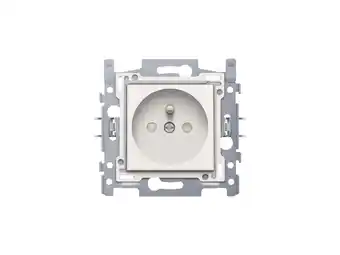 Hubo Niko stopcontact 28,5mm met penaarde Original white aanbieding