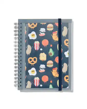 HEMA HEMA Insteek Notitieboek Met Spiraal 16.5x12.5 Gelinieerd aanbieding