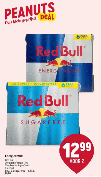 Delhaize Energiedrank Red Bull aanbieding