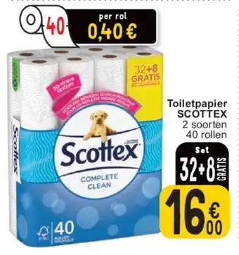 Cora Toiletpapier SCOTTEX 2 aanbieding