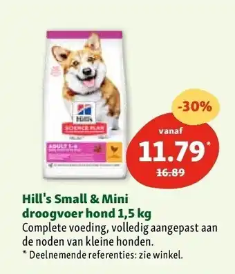 Maxi Zoo Hill's Small & Mini droogvoer hond 1,5 kg aanbieding
