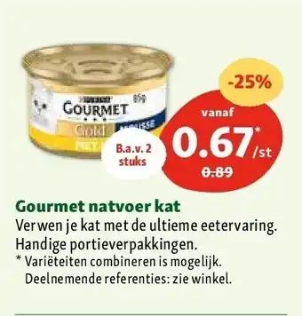 Maxi Zoo Gourmet natvoer kat aanbieding