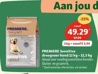 Maxi Zoo PREMIERE Sensitive droogvoer hond 12 kg - 12,5 kg aanbieding