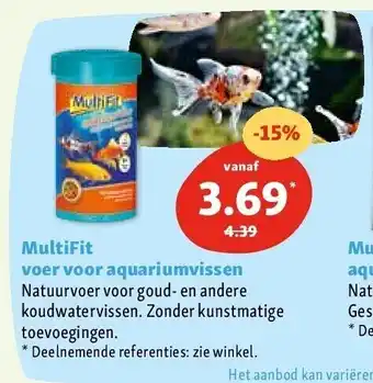 Maxi Zoo MultiFit voer voor aquariumvissen aanbieding