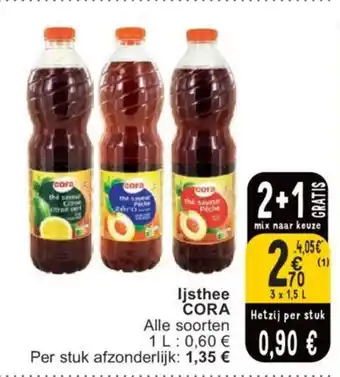 Cora ljsthee CORA 3 x 1,5L aanbieding