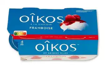 OKay Oikos a la grecque framboise 4 x 115g aanbieding