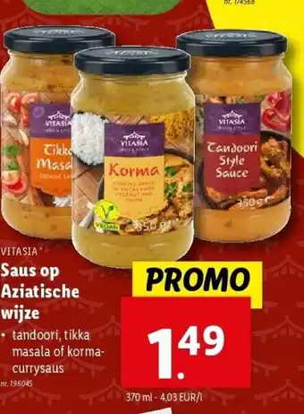 Lidl Saus op Aziatische wijze aanbieding