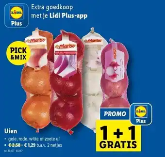 Lidl Uien aanbieding