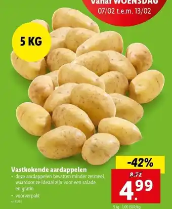 Lidl Vastkokende aardappelen aanbieding