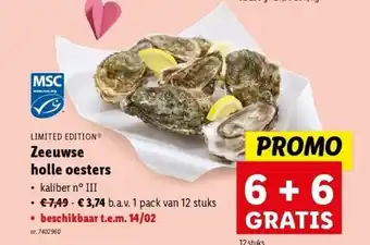 Lidl Zeeuwse holle oesters aanbieding