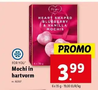 Mochi in hartvorm