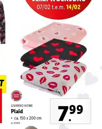 Lidl Plaid aanbieding