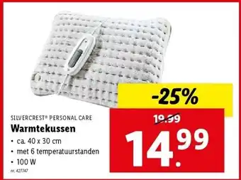 Lidl Warmtekussen aanbieding