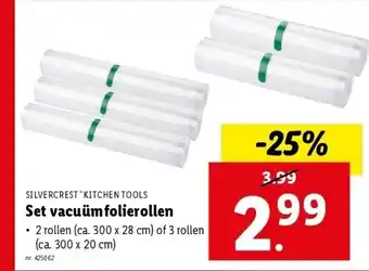 Lidl Set vacuümfolierollen aanbieding