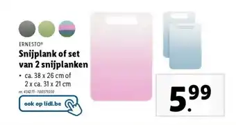 Lidl Snijplank of set van 2 snijplanken aanbieding