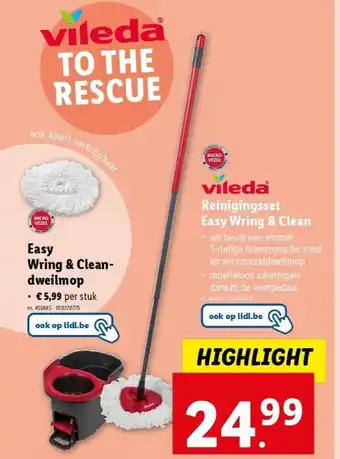 Lidl Reinigingsset Easy Wring & Clean aanbieding