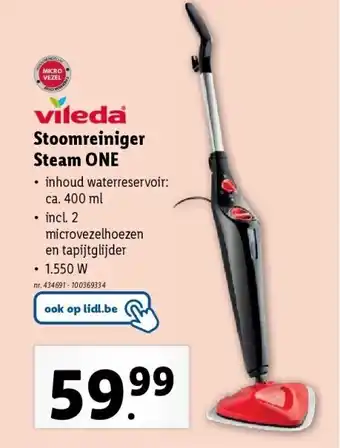 Lidl Stoomreiniger Steam ONE aanbieding