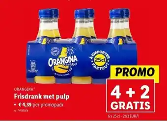 Lidl Frisdrank met pulp aanbieding