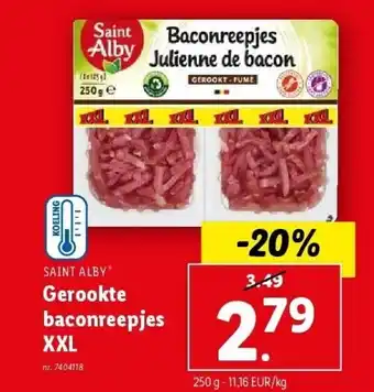 Lidl Gerookte baconreepjes XXL aanbieding