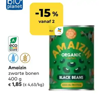 Amaizin zwarte bonen 400g