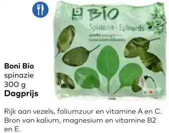 Bio Planet Boni bio spinazie 300g aanbieding