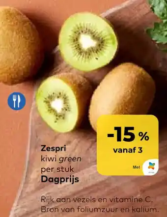 Bio Planet Zespri kiwi green aanbieding