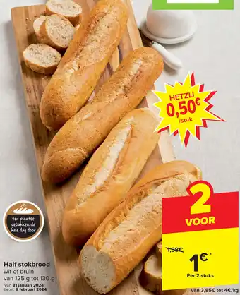 Carrefour Market Half stokbrood aanbieding