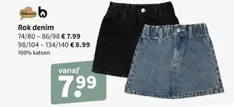 Wibra Rok denim aanbieding