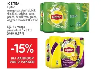 Alvo ICE TEA Lipton aanbieding