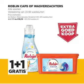 Jumbo Robijn caps of wasverzachters aanbieding