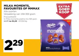 Jumbo Milka moments, favourites of mmmax 159-300g aanbieding