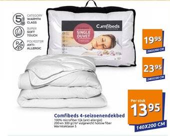Action Comfibeds 4-seizoenendekbed aanbieding