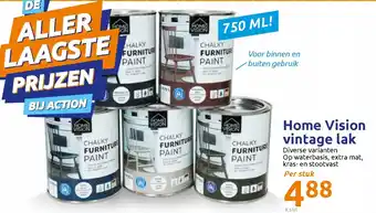 Action Home Vision vintage lak aanbieding