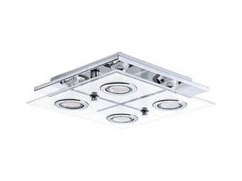 Deba Meubelen Plafondlamp CABO - Chroom/Glas Chroom aanbieding